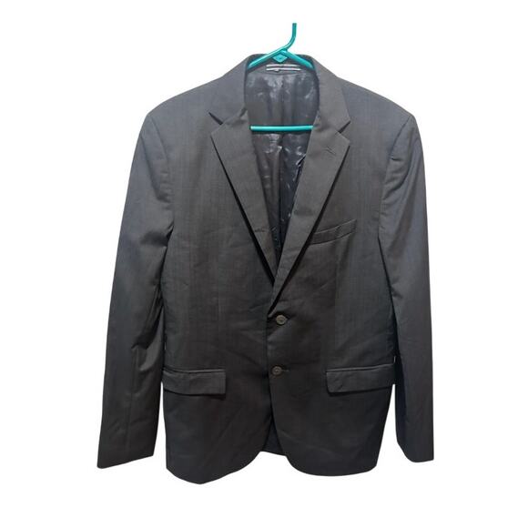 Massimo Dutti Extra Fine Wool Blazer Suit Jacket Sports Coat EU 52 / US 42 Gray